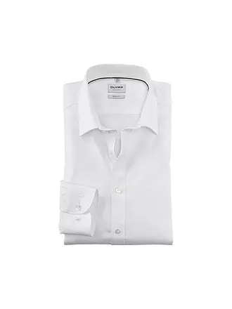 OLYMP LEVEL FIVE | Camisa Body Fit de Manga Extralarga | weiss